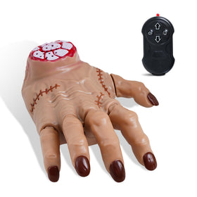 SANGQAOFU Wednesday Thing Hand prop with detailed stitches for Halloween decor