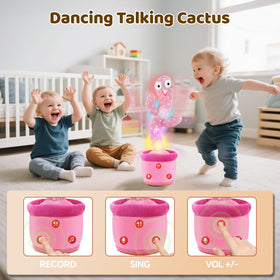 SANJOIN cactus with four level volume for daytime quiet play