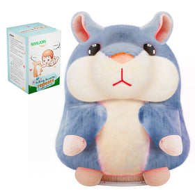 SANJOIN talking hamster closeup showing plush texture and repeating voice feature for interactive play.