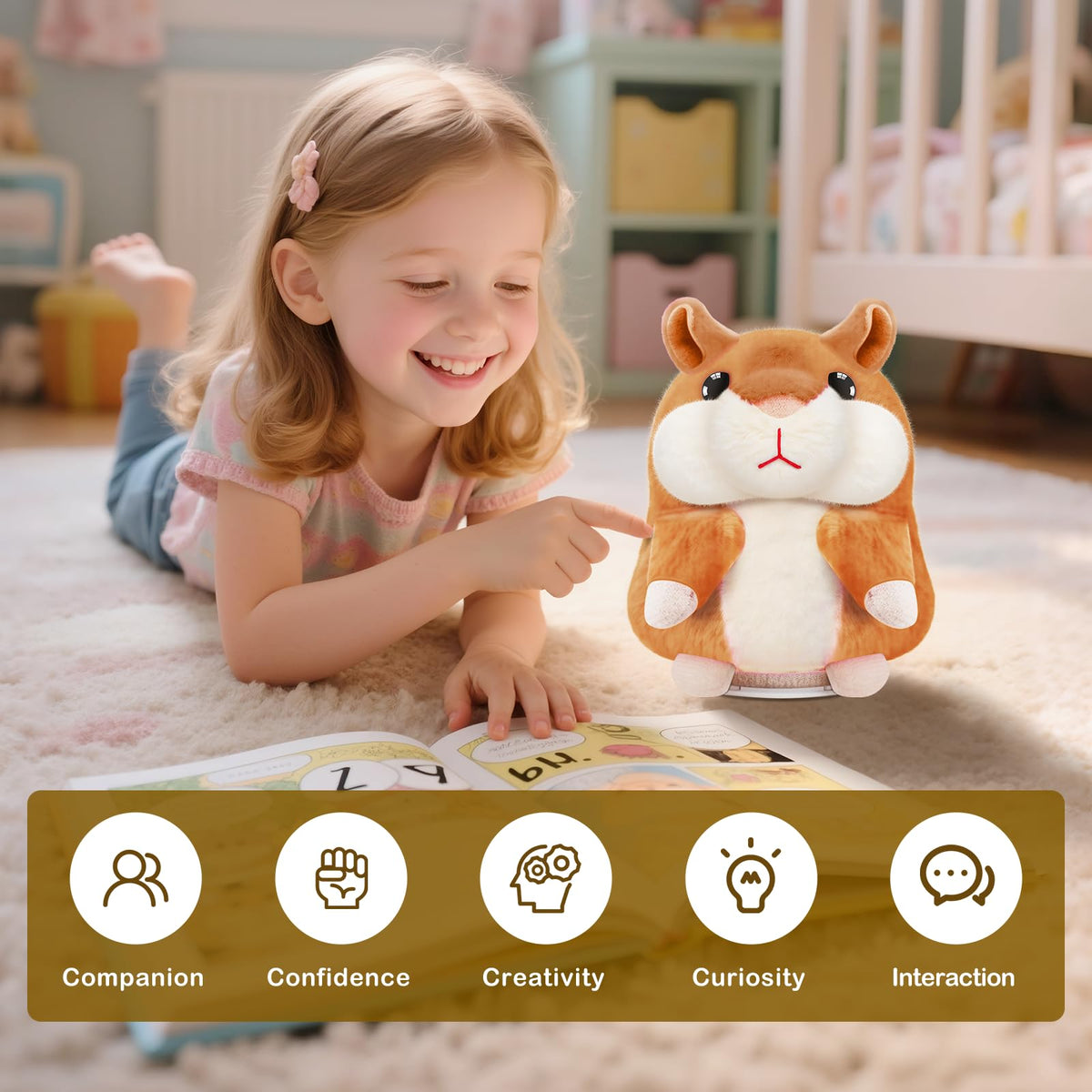 SANJOIN talking hamster gift-ready packaging suggests ideal present.