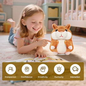 SANJOIN talking hamster gift-ready packaging suggests ideal present.