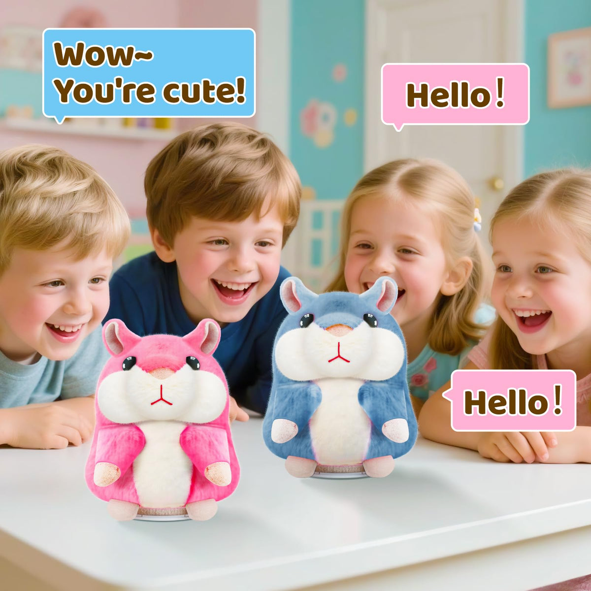 SANJOIN talking hamster in gift ready packaging, ideal for holidays and birthdays.