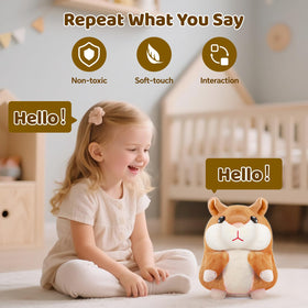 SANJOIN talking hamster in action showcases interactive repetition and giggles.