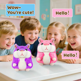 SANJOIN talking hamster side view highlights compact size ideal for little hands