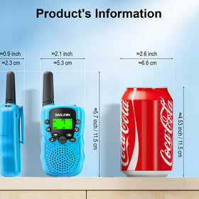 SANJOIN walkie talkies for kids, simple one-button design makes quick calls easy