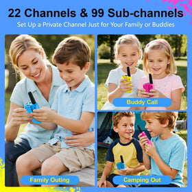 SANJOIN walkie talkies for kids, lightweight 90g device for comfortable all-day use