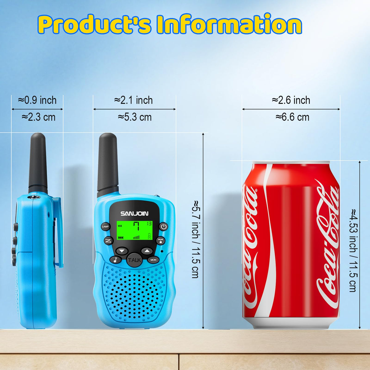 SANJOIN walkie talkies for camping and hiking
