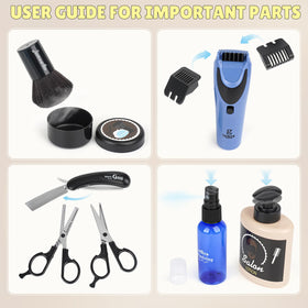 Sanlebi Barber Shop toy scissors with safe design for grooming practice