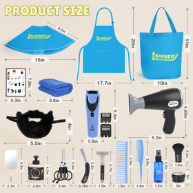 Sanlebi Barber Shop toy towel as part of a complete salon setup
