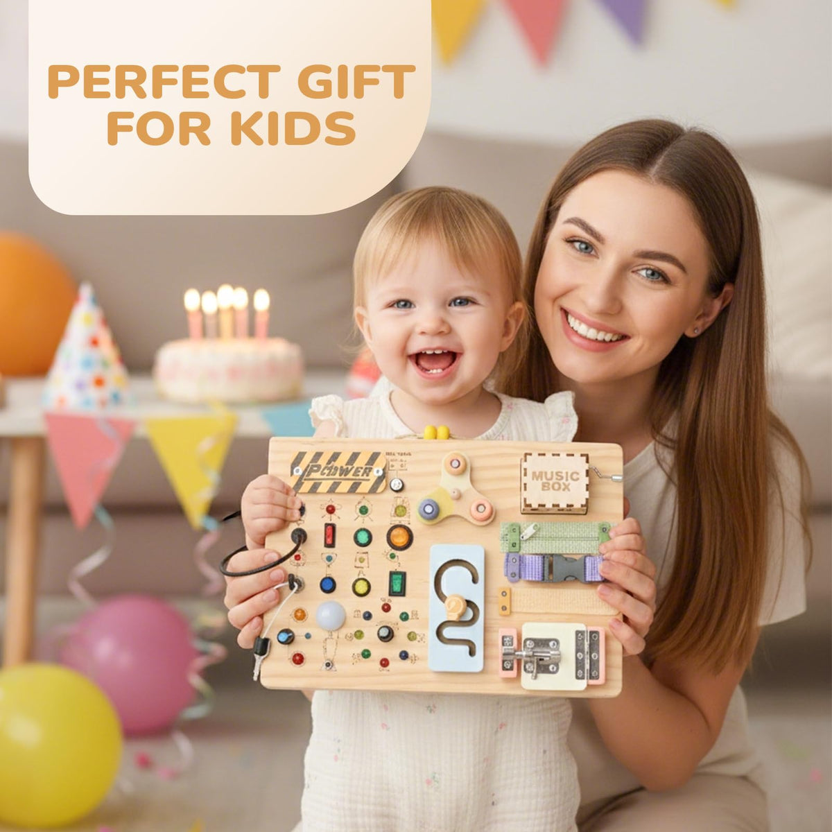 Sanlebi Busy Board gift-ready packaging for occasions.