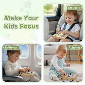 Sanlebi Busy Board uses secure components for worry-free screen-free play