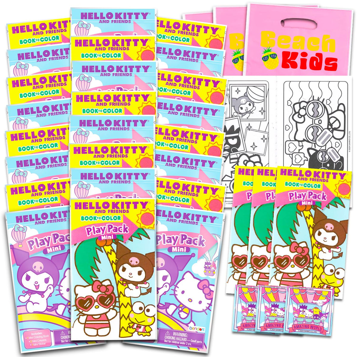 SANRIO Hello Kitty mini favors color pages enhance kid-friendly party gifts