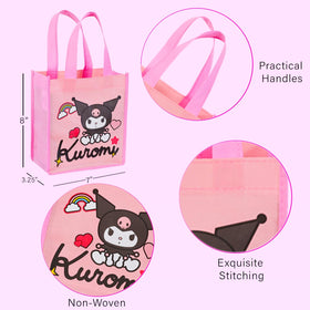 Kuromi tote bag with durable handles for comfortable carrying at events.