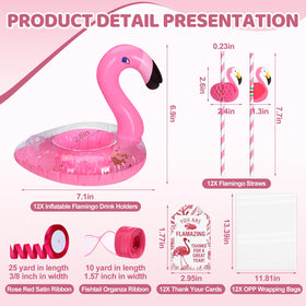 Sanwuta flamingo straw enhances beverages with playful summer flair.