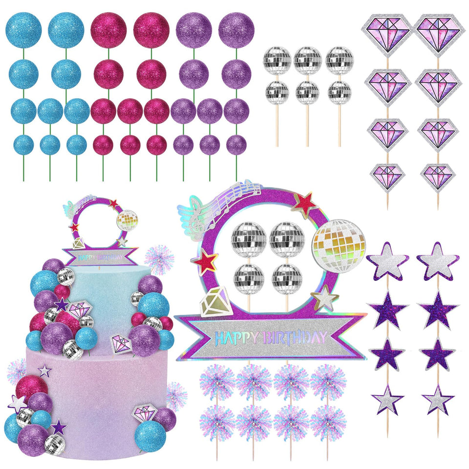 Sanwuta K-Pop glitter balls add vibrant sparkle to cakes and desserts