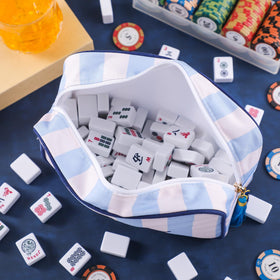 Sanwuta Mahjong bag elegant embroidered design complements casual and formal game nights.