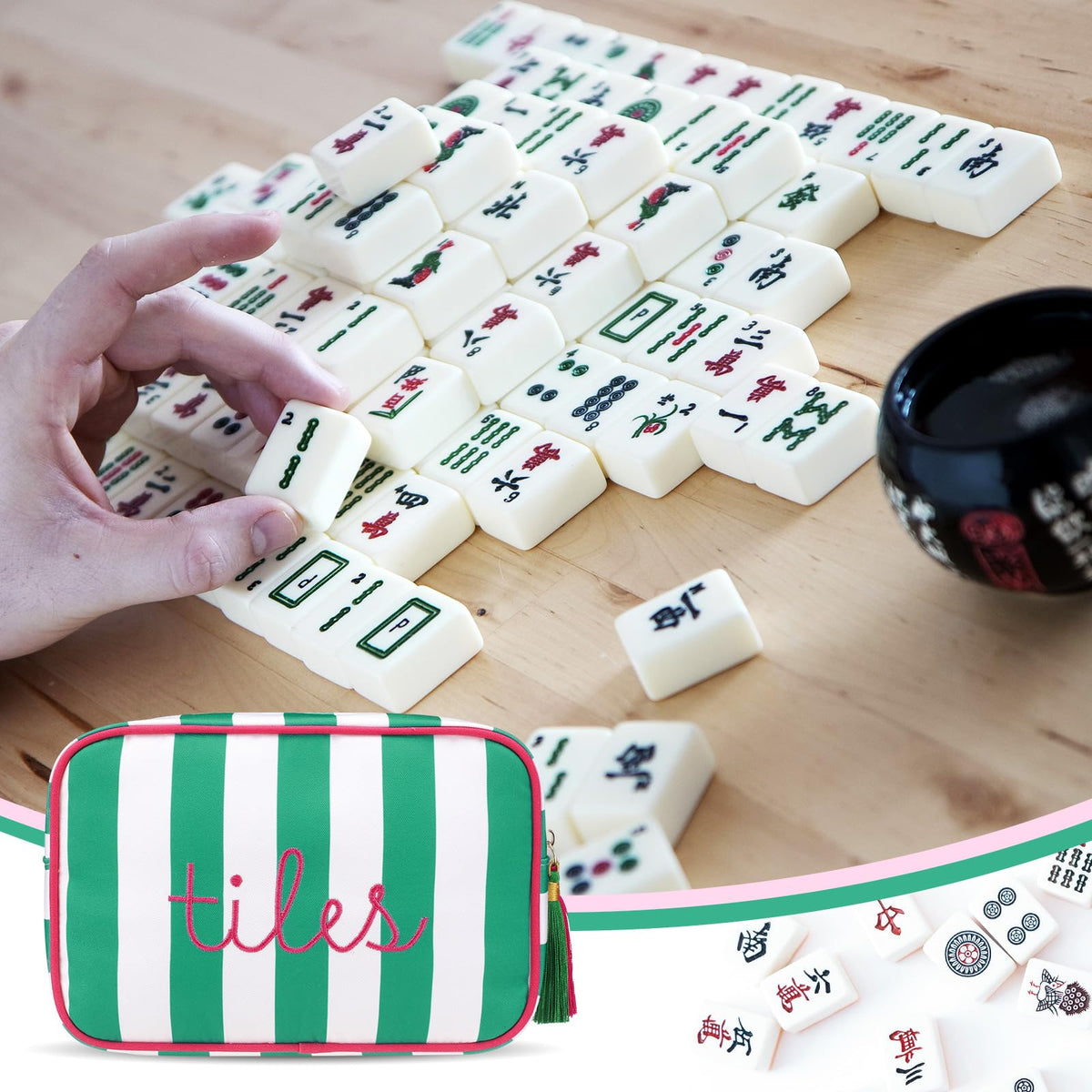 Sanwuta portable tile bag fits easily into luggage for on-the-go fun.