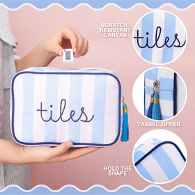Sanwuta Mahjong bag reinforced zipper protects tiles and extends the set's life.