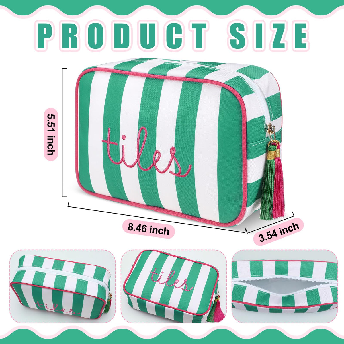 Sanwuta tile bag interior spacious enough to organize up to 166 tiles.