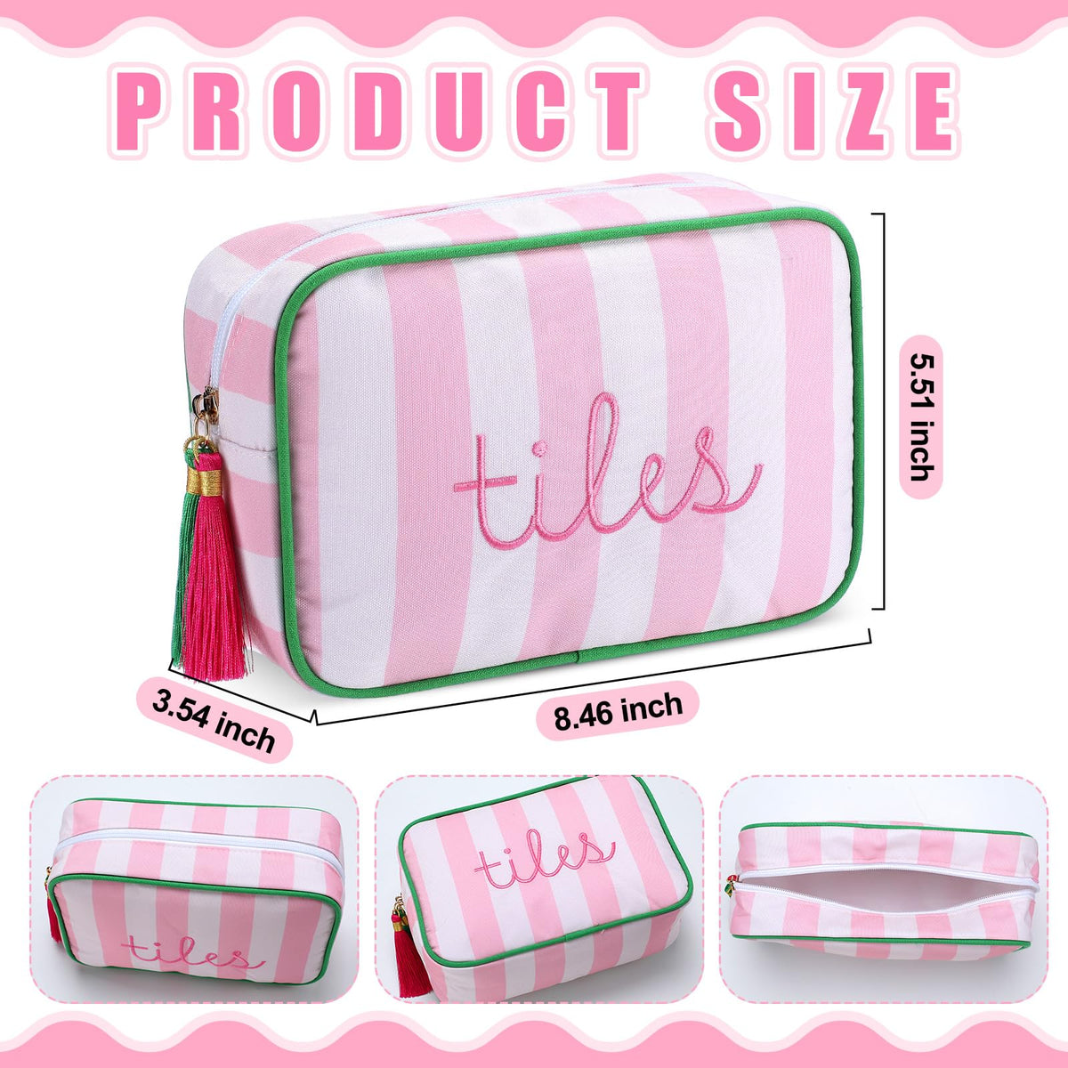 Sanwuta Mahjong Tile Bag zipper closure keeps tiles secure on the go.