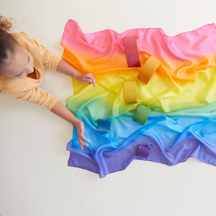 Sarah's Silks Enchanted Playsilks blossom for garden-inspired pretend play and gentle color storytelling