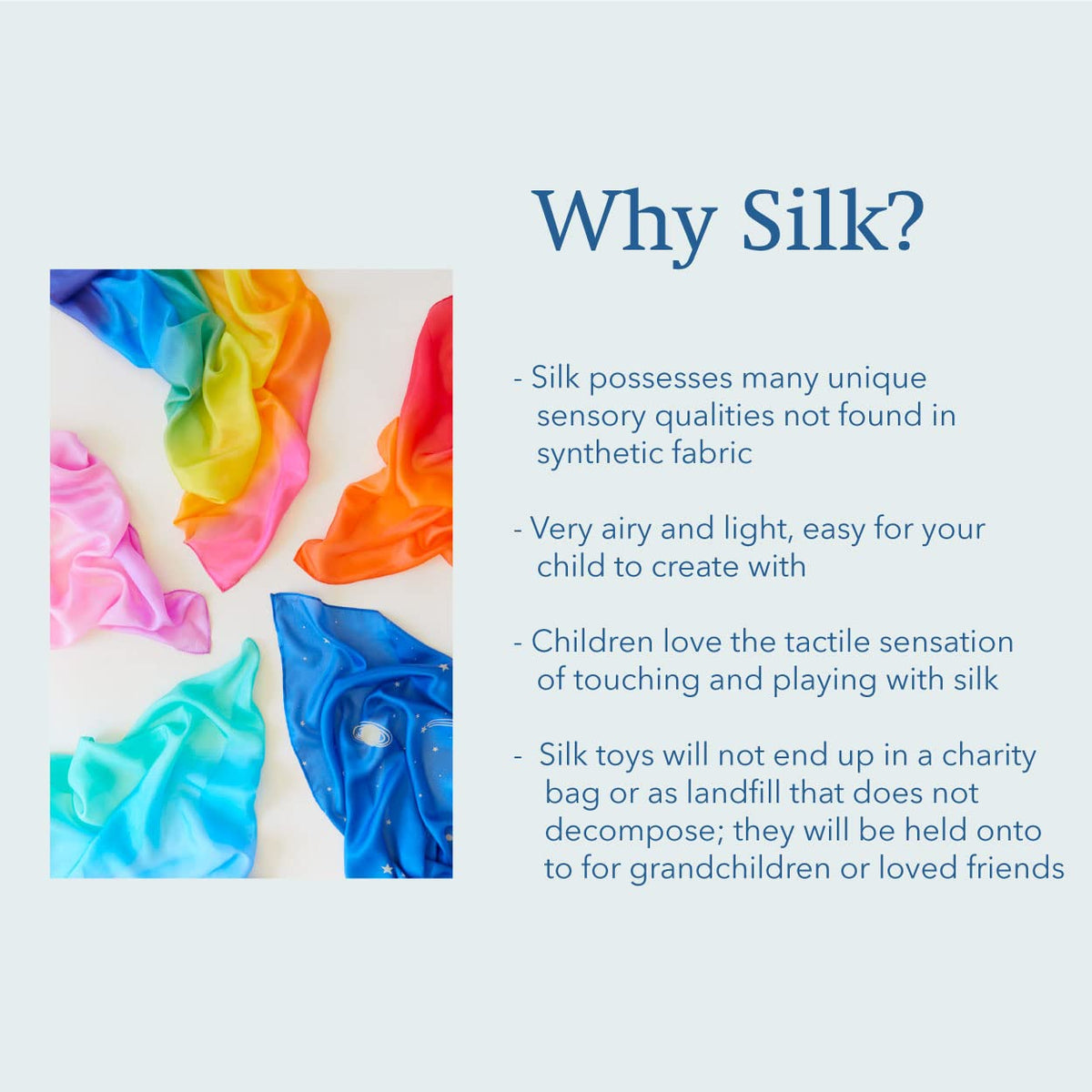 Sarah's Silks Enchanted Playsilks sea for ocean-themed adventures and flowing movement