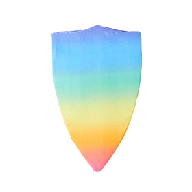Sarah's Silks Foam Shield rainbow front view for imaginative pretend play.