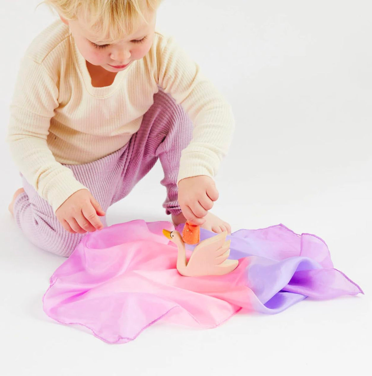 Sarah's Silks Blossom dance prop adds color to everyday movement.