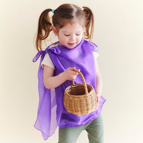 Sarah's Silks mini Playsilks blue color for calm storytelling