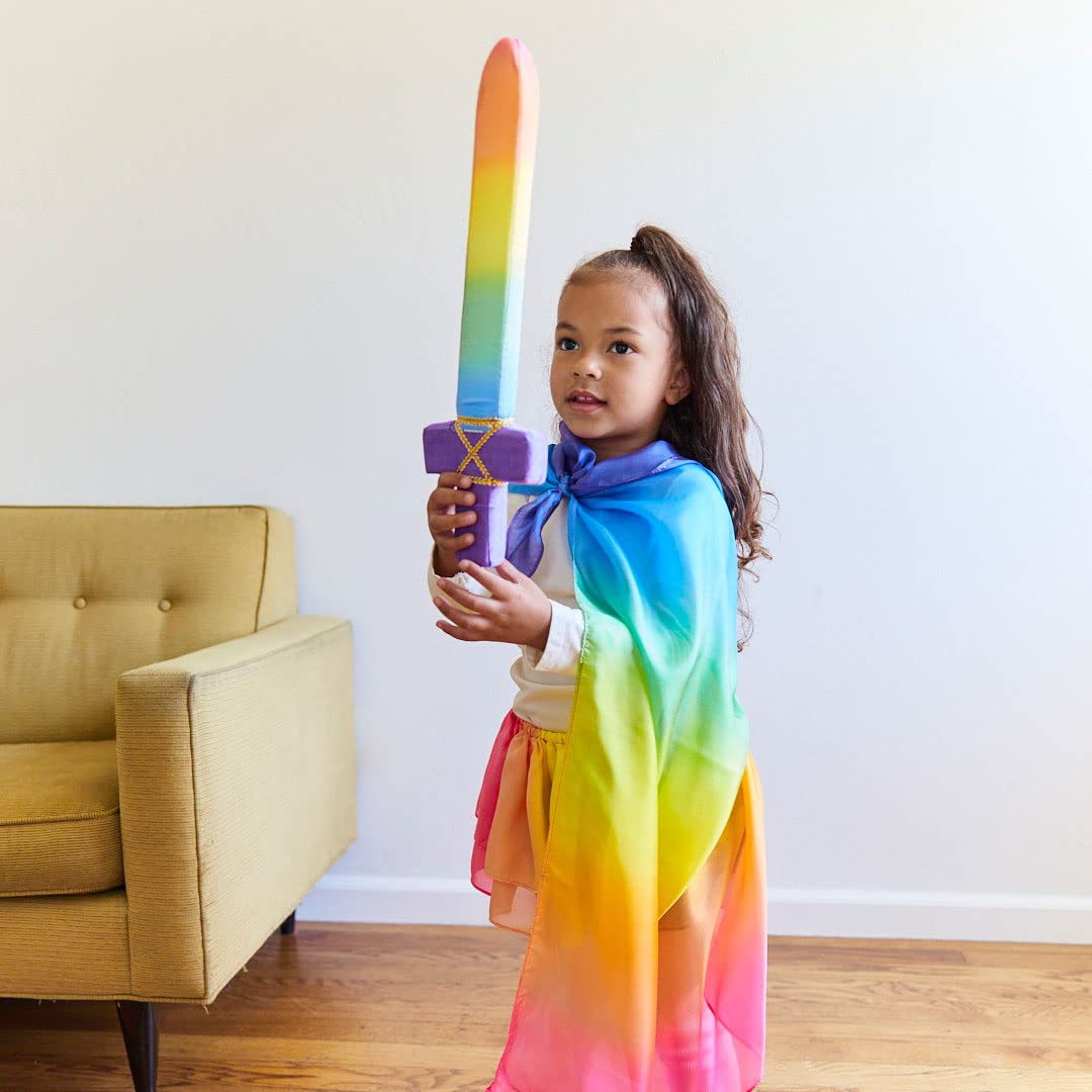 Sarah's Silks silk-dyed sword uses non-toxic dyes for safe use