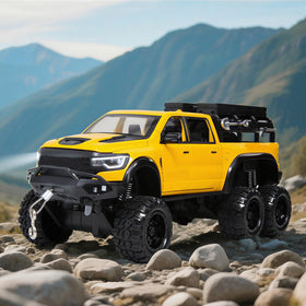 SASBSC 6X6 pickup yellow diecast metal build for lasting play