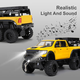 SASBSC 6X6 pickup yellow lights on showcases realistic lighting