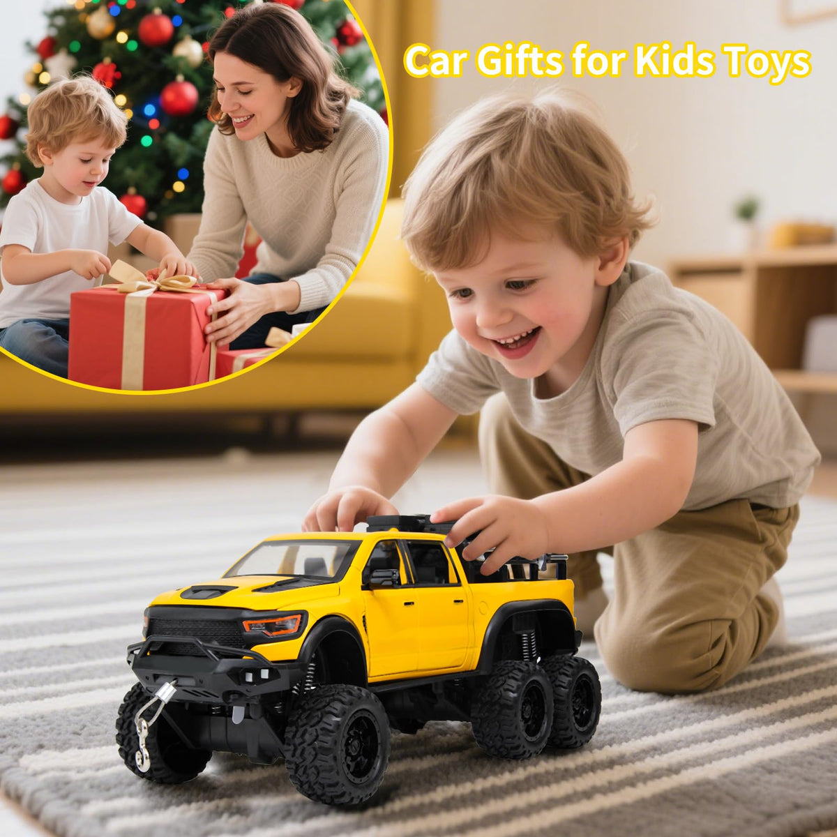 SASBSC 6X6 pickup yellow packaging suggests gift-ready presentation