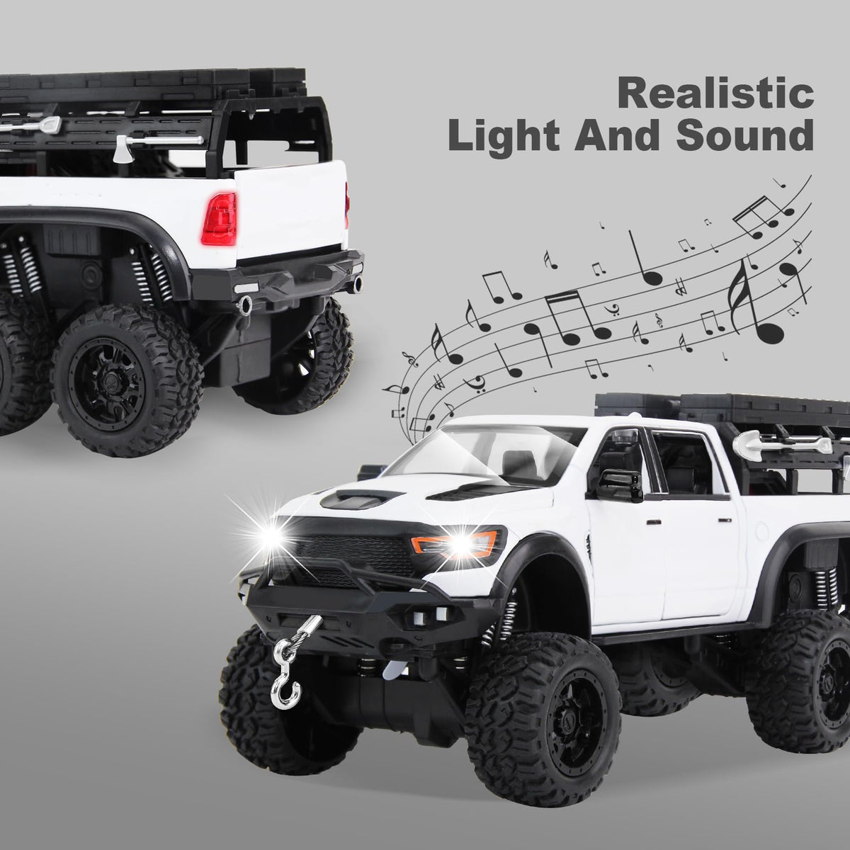 SASBSC detailed interior view of the pickup truck for realistic play
