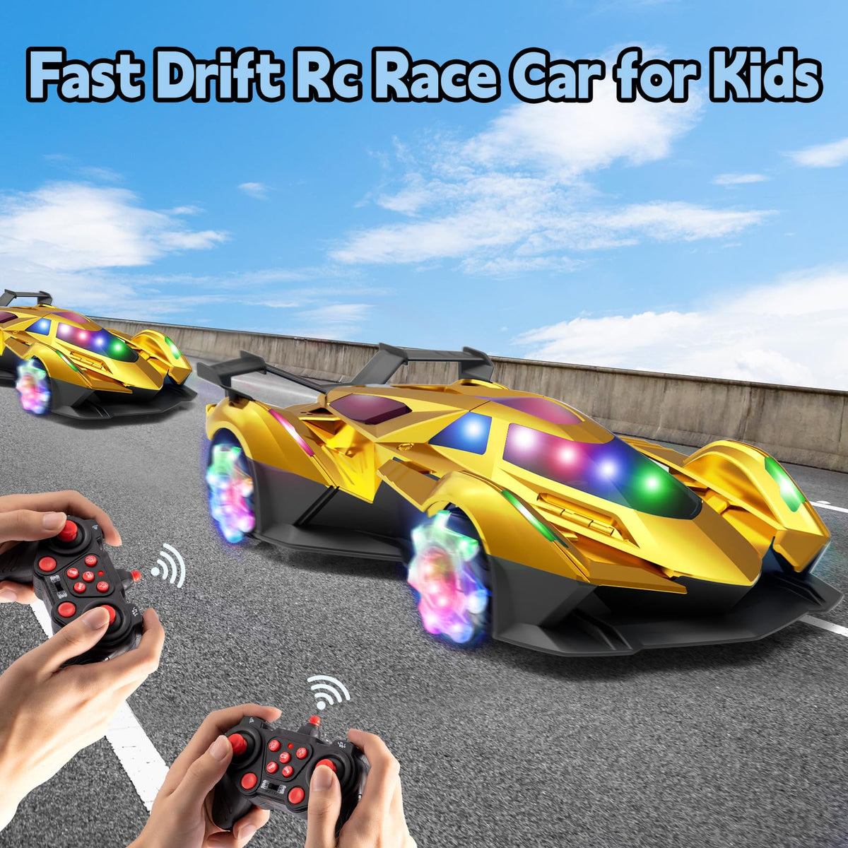 SASBSC RC car 360 rotation feature enabling creative stunts and tricks.