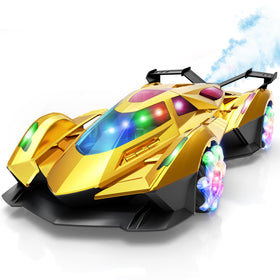 SASBSC RC car front view showcases gold body for engaging indoor play.