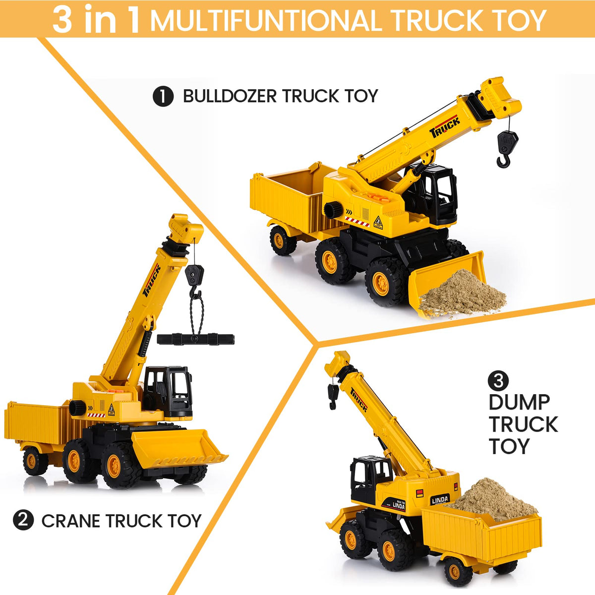 SASBSC toy trucks open-dock play scene encourages cooperative parent-child play.