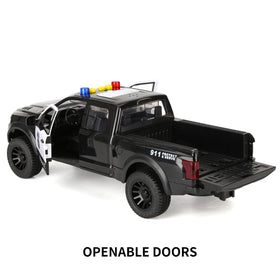 SASBSC durable ABS plastic police truck keeps little hands safe