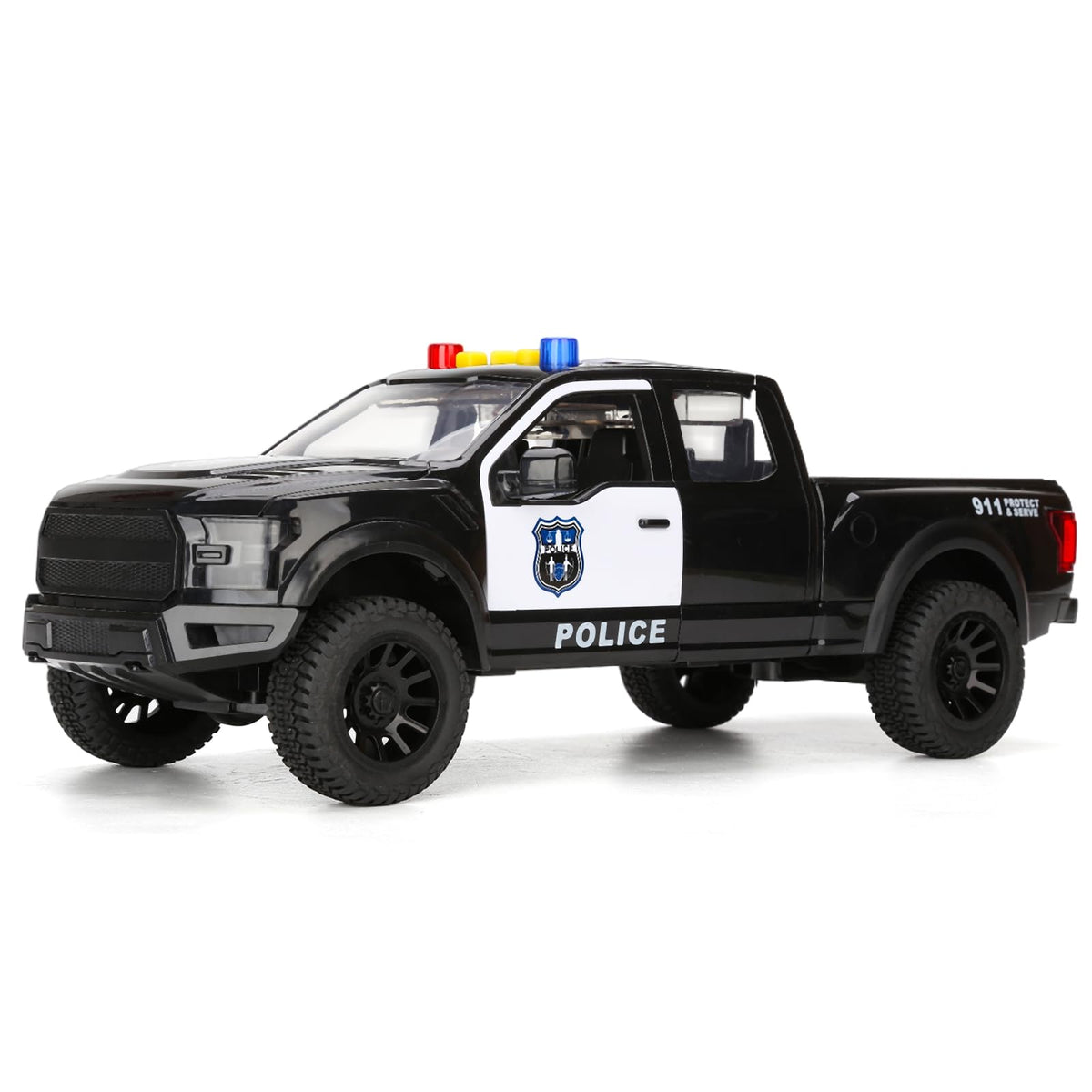 SASBSC police pickup toy with lights and sounds for imaginative indoor play
