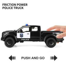SASBSC police pickup truck with top three-button lights and sounds