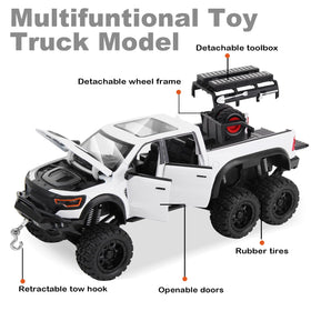 SASBSC yellow 6x6 diecast pickup truck inspires imaginative outdoor adventures