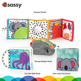 Sassy Rookie Books Bath Book is waterproof EVA for bath time