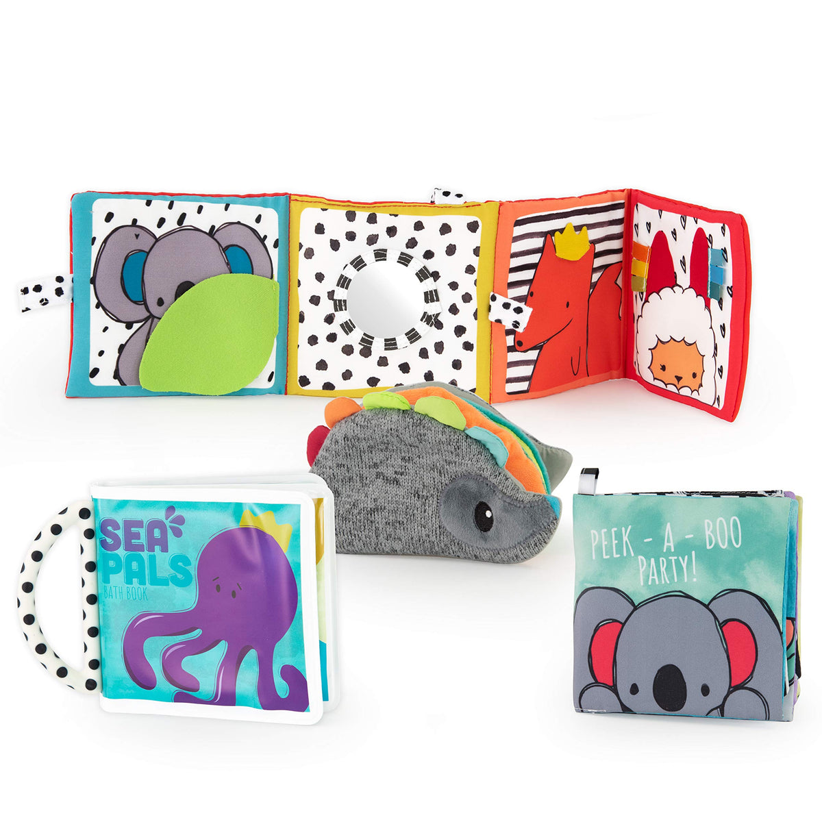 Sassy Rookie Books Peek-a-boo Flaps reveal playful party animals