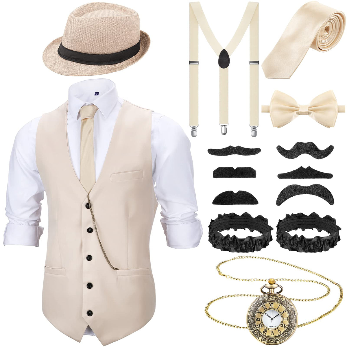 SATINIOR 1920s vest creates Gatsby-style silhouette for parties