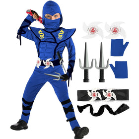 SATKULL Blue Ninja mask for kids, a comfy focal piece for imaginative play.