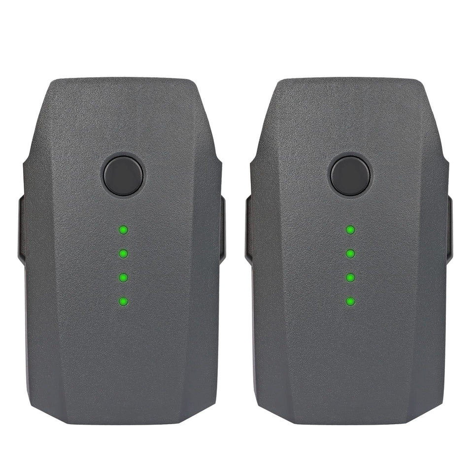 Satonaka Mavic Pro battery 2-pack front view shows ready-to-fly power