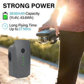 Satonaka Mavic Pro Battery LED indicators showing real-time power status at a glance.