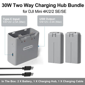 Satonaka two way charging hub enables safe and smart charging for two batteries.
