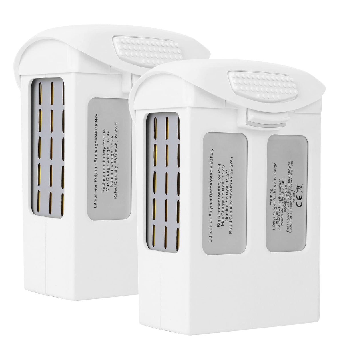 Satonaka Phantom 4 battery 2-pack front view shows dual packs for longer flights
