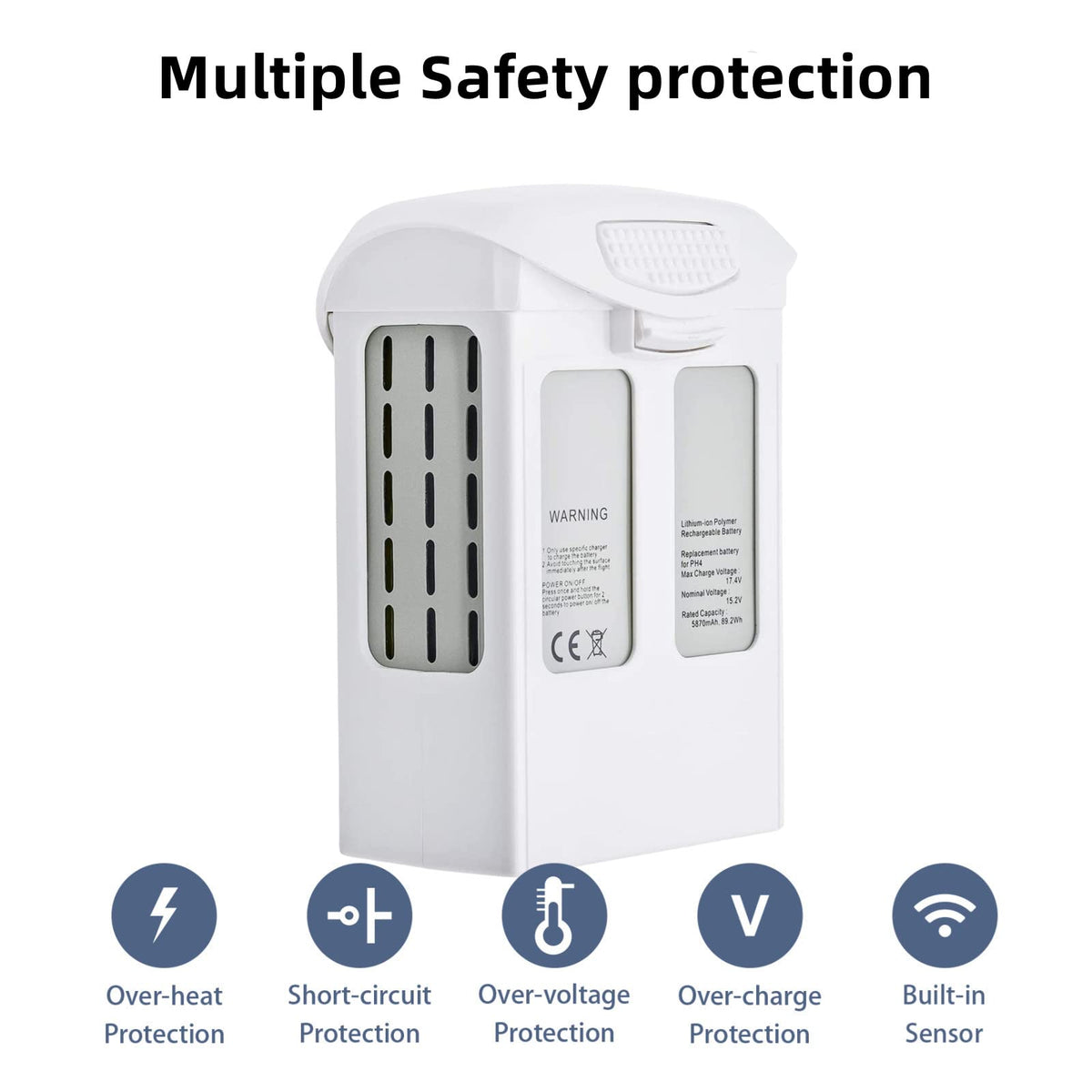 Satonaka Phantom 4 battery protection module guards against overheating.